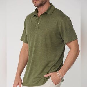Men's Olive Green Polo Shirt